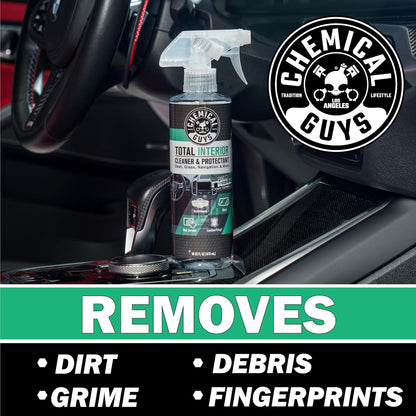 Chemical Guys Total Interior Cleaner and Protectant, New Car Smell, (Safe for Cars, Trucks, SUVs, Jeeps, RVs & More) Extra Large 32 fl oz
