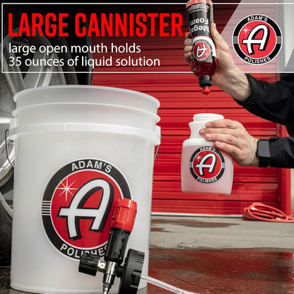 Adam's Polishes Premium Foam Cannon - Soap Sprayer for Car Wash | Sprayer Cannister for Pressure Washer 1/4" Quick Disconnect