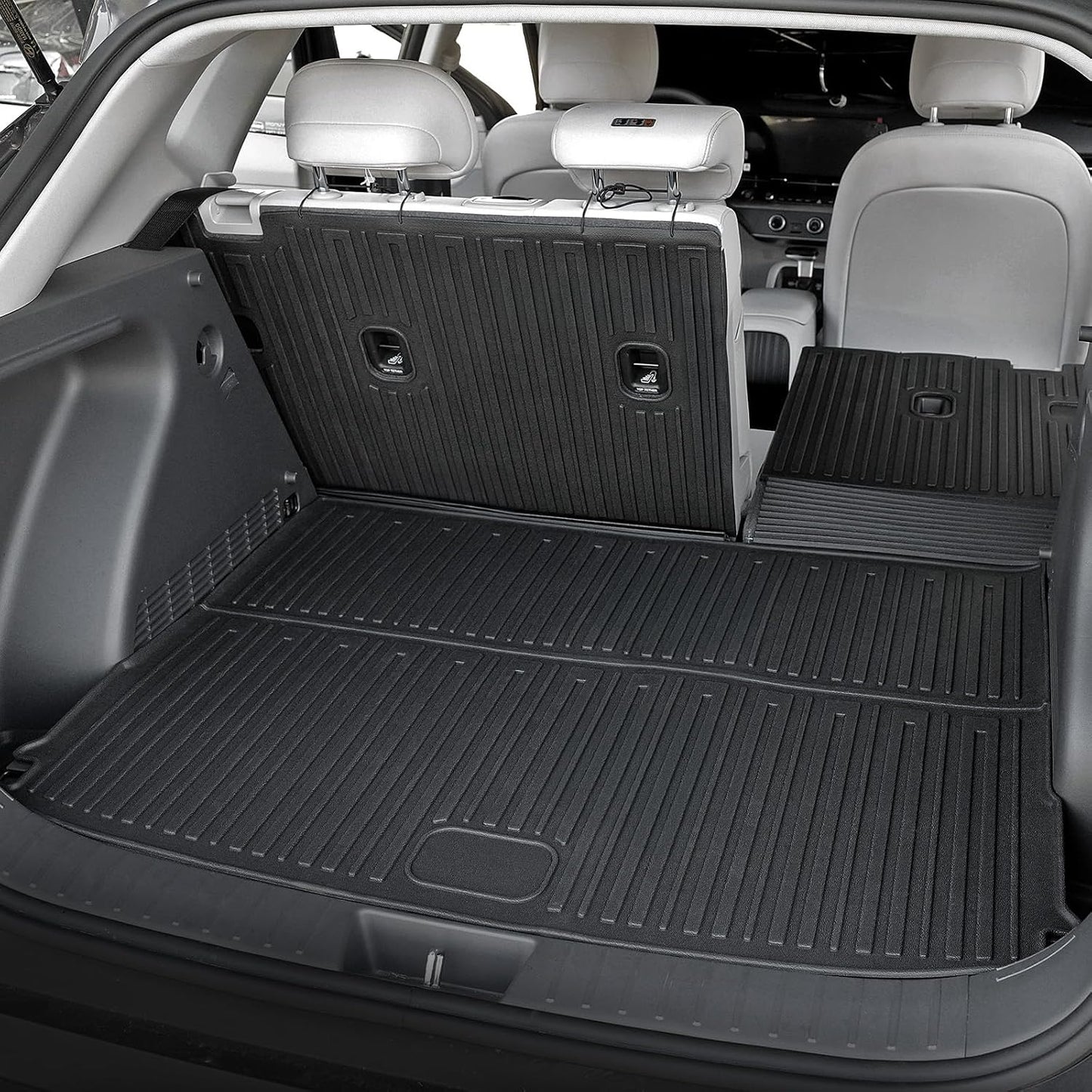 Floor Mats for Hyundai Elantra Gas 2021-2026, All Weather Floor Mats Trunk Cargo Liner and Door Sill Guards Accessories, Full Coverage Set (Not fit Hybrid Models)