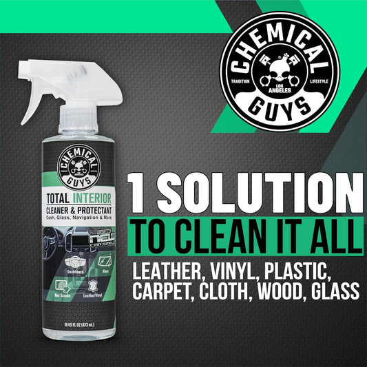 Chemical Guys Total Interior Cleaner and Protectant, New Car Smell, (Safe for Cars, Trucks, SUVs, Jeeps, RVs & More) Extra Large 32 fl oz