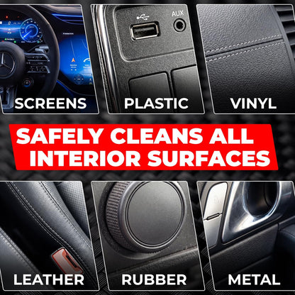 SHINE ARMOR Car Interior Cleaner & Protectant - Interior Detailer Spray with UV Defense, Streak-Free Car Cleaning Spray for Dashboard, Leather, Vinyl, Plastic & Rubber - Trucks, SUVs & RVs - 8 fl oz