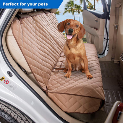 VIEWPETS Bench Car Seat Cover Protector - Waterproof, Heavy-Duty and Nonslip Pet Car Seat Cover for Dogs with Universal Size Fits for Vehicles, Trucks & SUVs