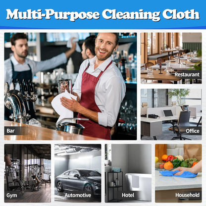 FIXSMITH Shop Towels, Pack of 200, Grey Microfiber Cleaning Cloth Bulk, Microfiber Towels for Cars, All-Purpose Absorbent Cleaning Rags, Dust Cloth for Automotive, Mechanic, Garage, 11.5 x 11.5 inch