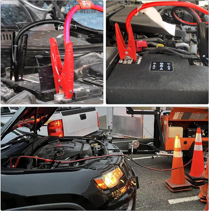 Nilight Jumper Cables for Car Battery 8 Gauge 12 FT Booster Cable Heavy Duty 250 A CCA with Carrying Bag Jump Start Emergency Kit Pickup Vans SUV Sedan Motorcycle