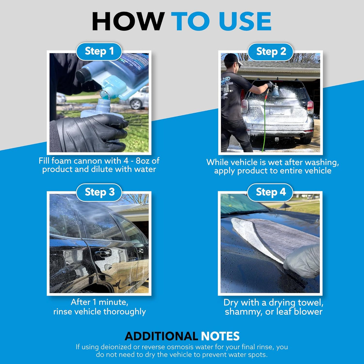 Image Wash Wax Replacement Foamable – Concentrated Spray Wax & Protectant for Cars,Trucks,RVs Boats,Ceramic & Waxed Surfaces. ((128 Fl Oz (Pack of 1)))