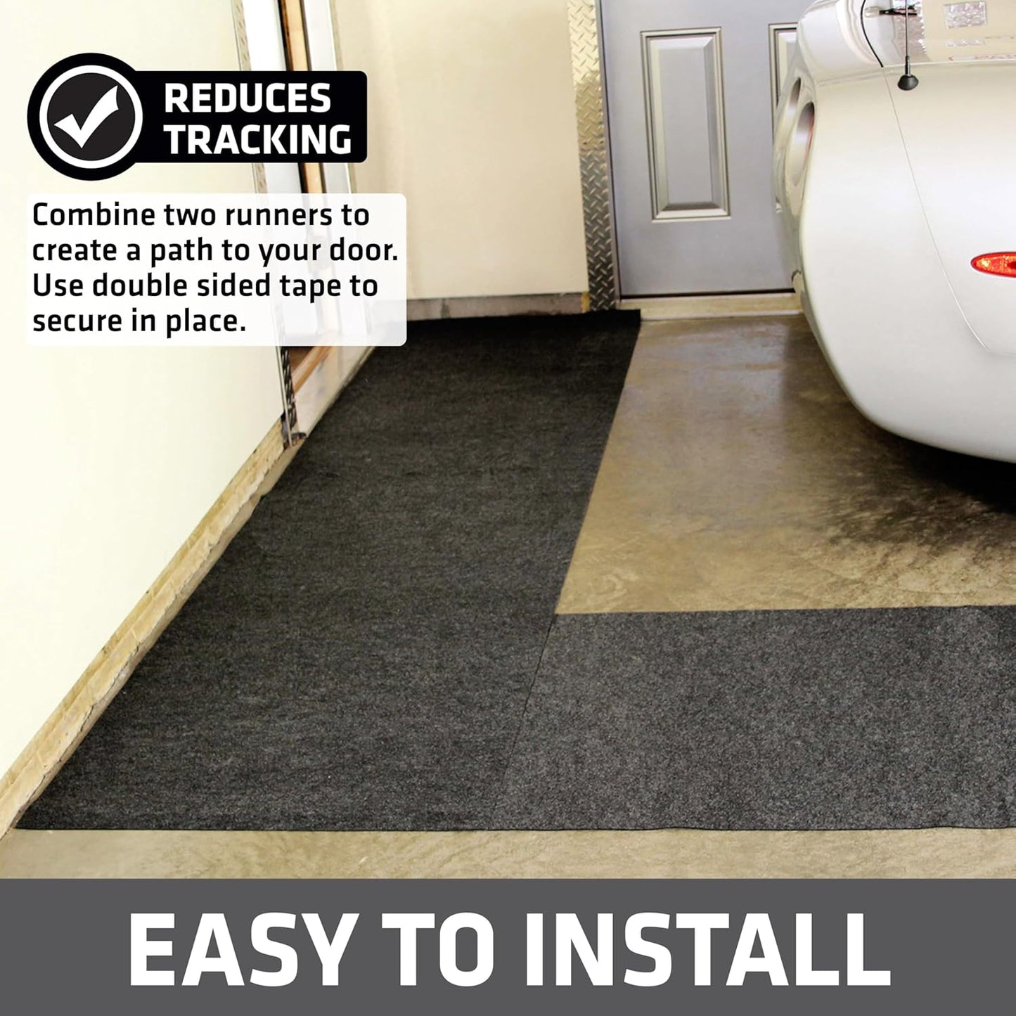 Drymate XL Oil Spill Mat (36" x 59"), Premium Absorbent Oil Pad, Reusable, Washable, Durable, Waterproof Backing Contains Liquids, Protects Garage Floor Surface (USA Made)