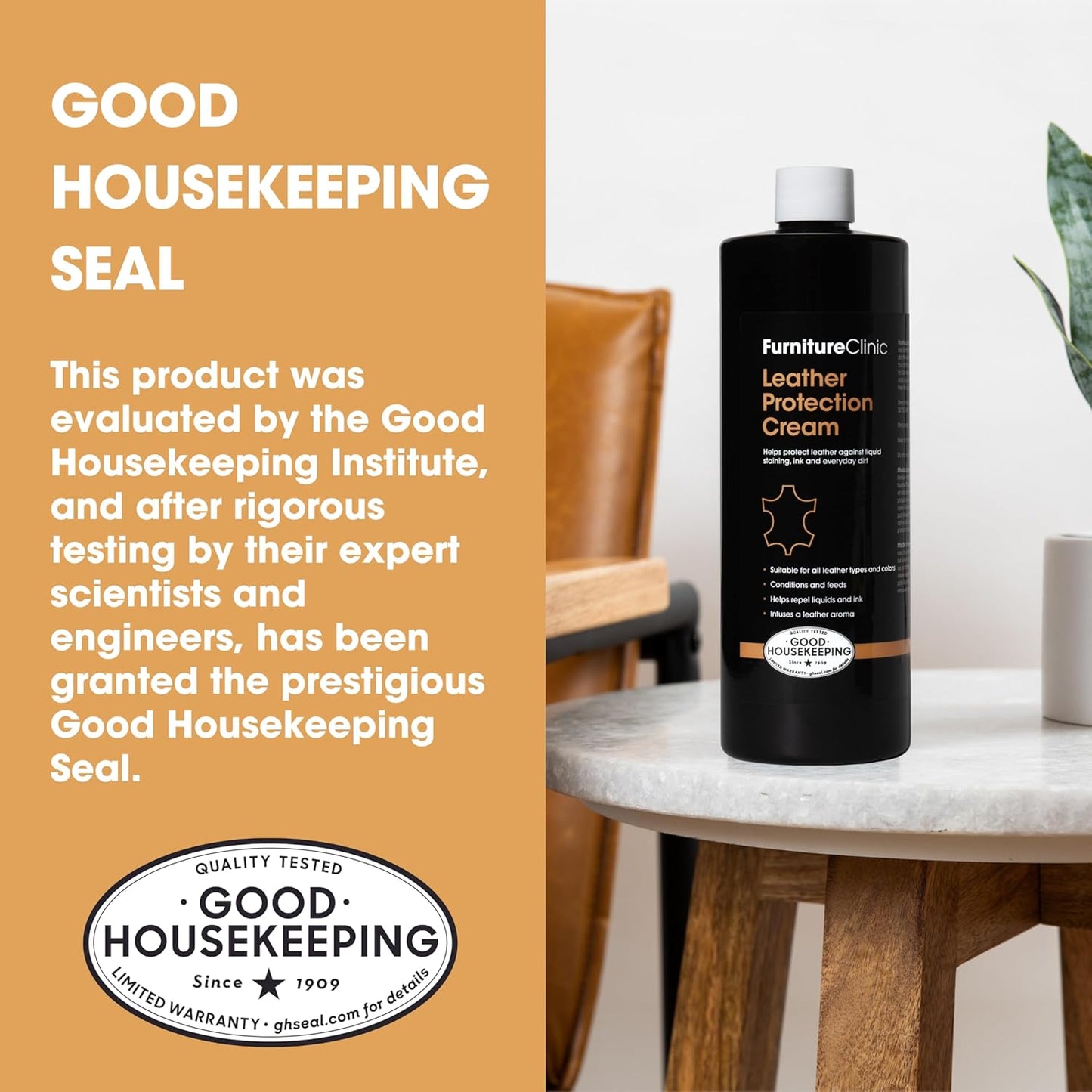 Furniture Clinic Leather Cleaning Wipes | 80 Count | 4-in-1 Clean, Nourish, Condition, & Restore Leather & Vinyl Furniture, Handbags, Jackets, Car Seats, Interiors & More | Residue & Streak-Free