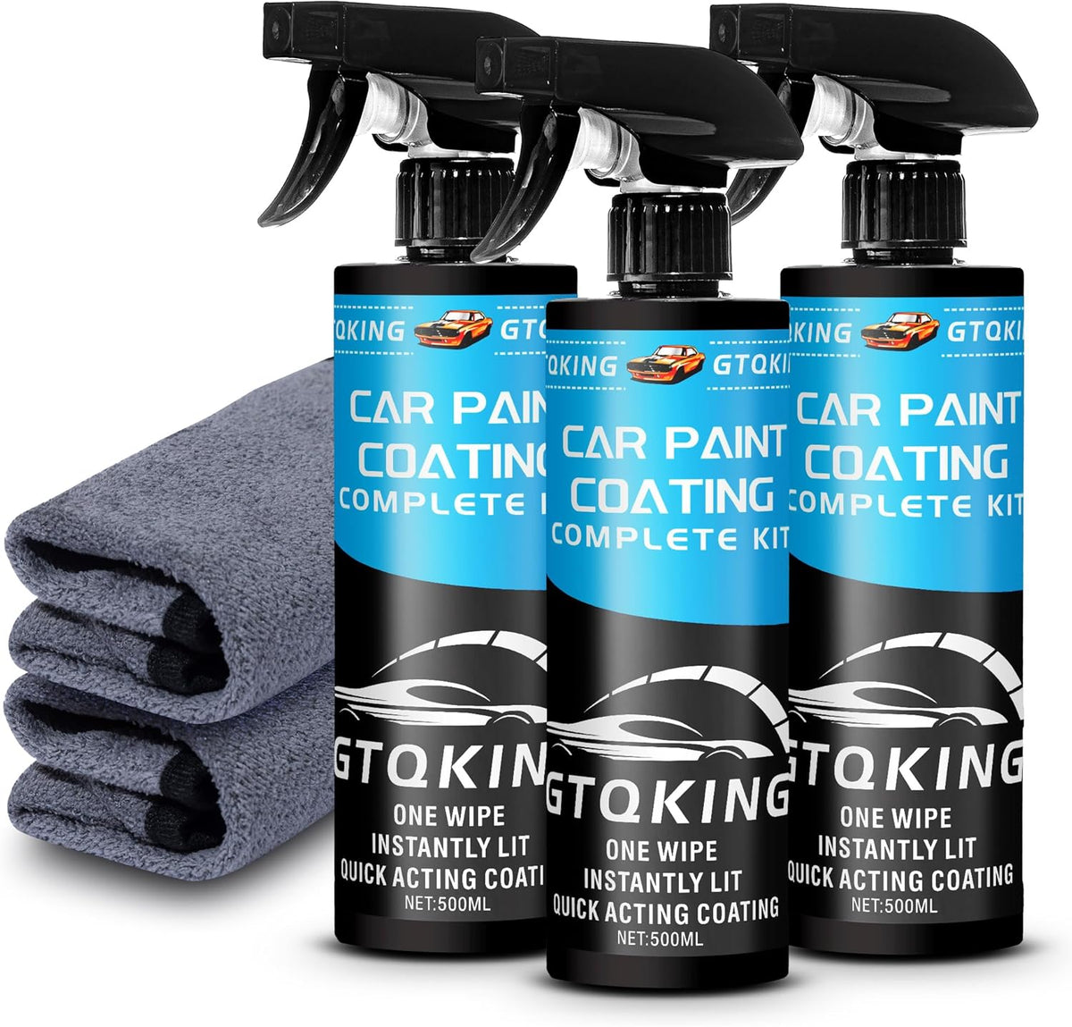 Ceramic Spray Coating –High-Gloss Ceramic Wax –Car Coating Spray 16.91 oz -Provides Long-Lasting Paint Protection For Vehicles With A High-Gloss Finish Enhanced Color, Extremely Hydrophobic (Pack 2)