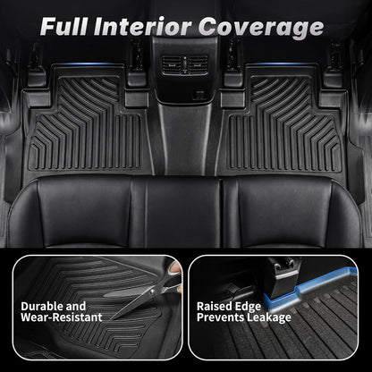 OEDRO Cargo Trunk Liner Fit for 2010-2017 Chevrolet Equinox L/LS/LT/LTZ/Premier& 10-17 GMC Terrain SL/SLE/SLT/Denali, All Weather Custom Fit Anti-Slip Cargo Mat, Black