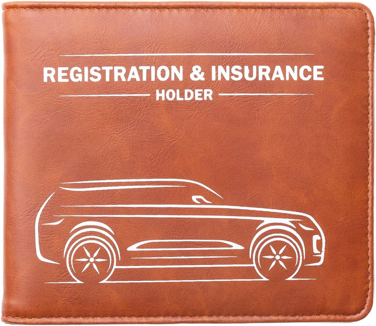 CANOPUS Car Registration & Insurance Holder with Magnetic Closure, Vehicle Document Organizer, Auto Glove Box Wallet, Includes 2 EZ Pass Strip Sets – Truck