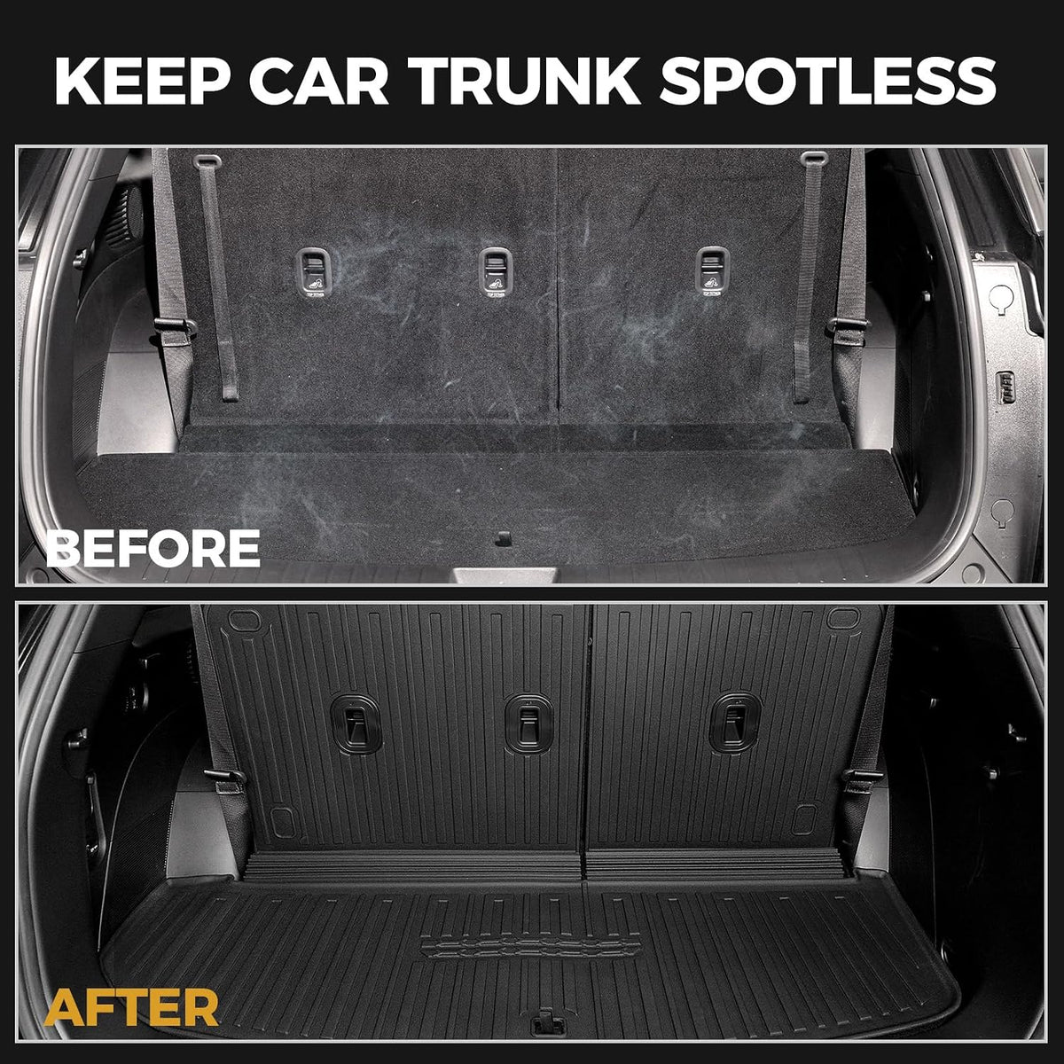 Floor Mats for Hyundai Elantra Gas 2021-2026, All Weather Floor Mats Trunk Cargo Liner and Door Sill Guards Accessories, Full Coverage Set (Not fit Hybrid Models)