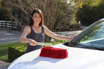 California Car Duster Heritage Car Duster with Plastic Handle and Cotton Mop 86243 Lifts and Removes Dust