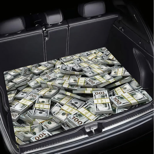 Universal Car Trunk Mat 29" x 39", Multicolor Floral All Weather Trunk Protection Cargo Liner, Durable Cargo Mat Rear Trunk Liner, Stylish Vehicle Interior Accessories Suitable for Most Car Models - Colors B