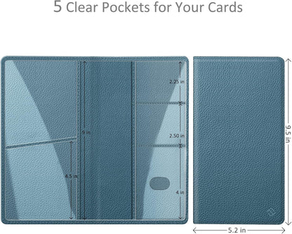 FINPAC Car Registration and Insurance Card Holder, Vehicle Glove Box Card Organizer Wallet Automobile Accessories for License
