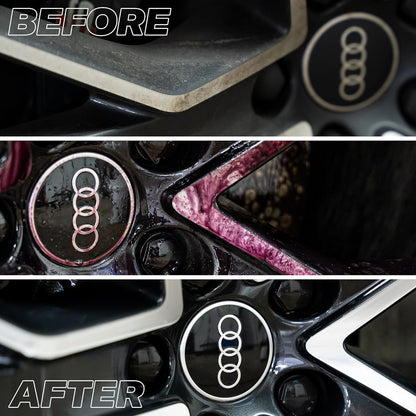 GYEON Iron Wheel Cleaner Redefined – Acid-Free Gel Formula for Brake Dust & Iron Removal – Safe on All Wheel Finishes and Rim Types – Professional Grade Wheel Cleaning Spray