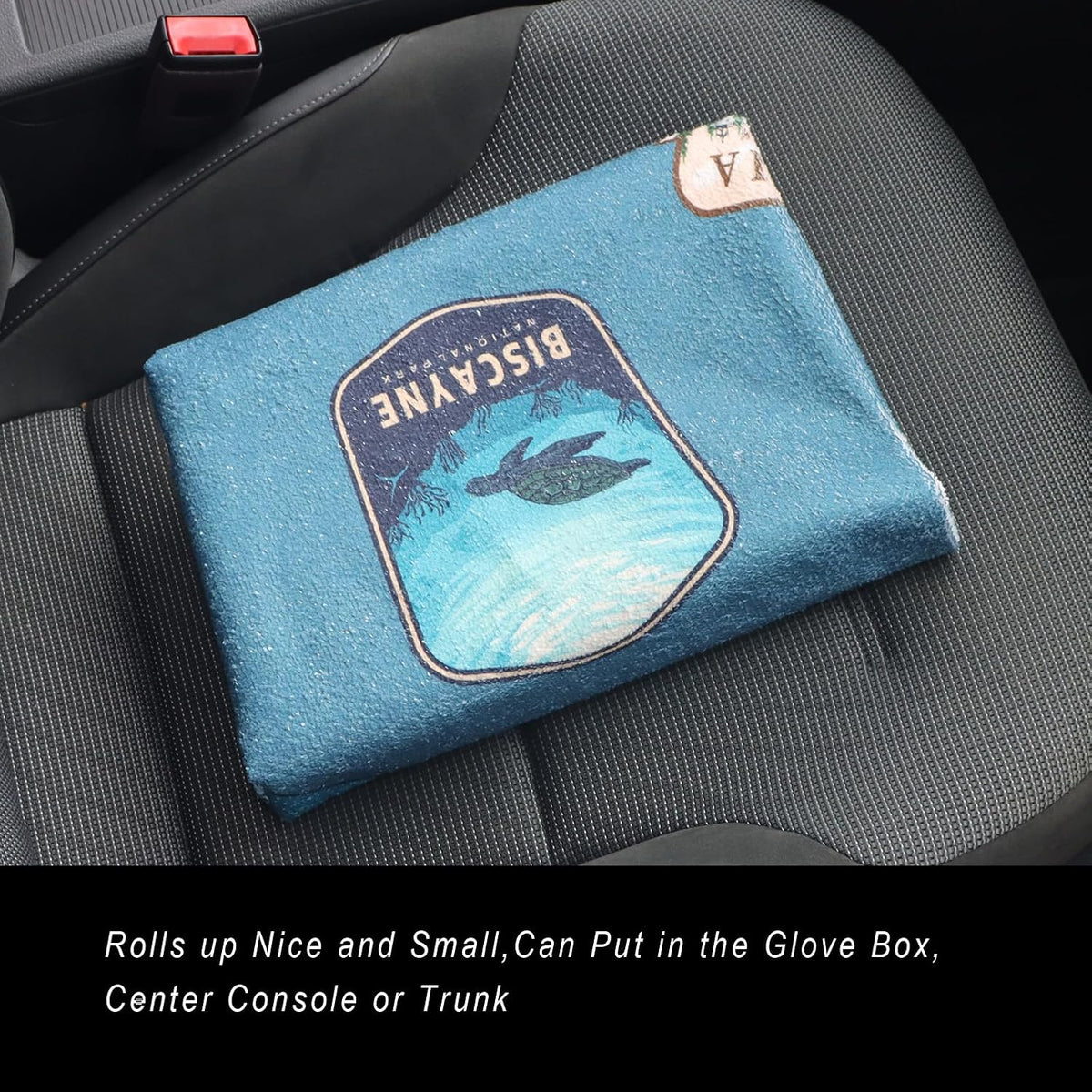 Car Seat Cover Protector Front Seats,for Gym Workout,Running,Swimming,Beach and Hiking,Waterproof Sweat Towel Bucket Seat Covers for Cars SUV Trucks (Black, 1Pcs)