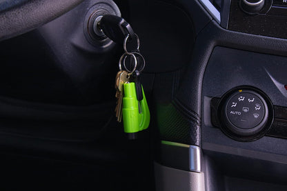 resqme The Original Compact Emergency Keychain Car Escape Tool, Seatbelt Cutter and Window Breaker, Made in USA, Pack of 2
