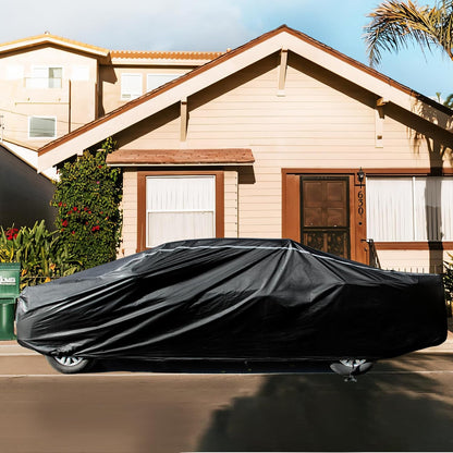 Car Cover Waterproof All Weather,6 Layers Car Covers for Automobiles, Full Exterior Cover with Zipper, Outdoor Car Cover Sun UV Rain Snow Wind Protection, Fit for 185"(185*70*59 inch)Sedan