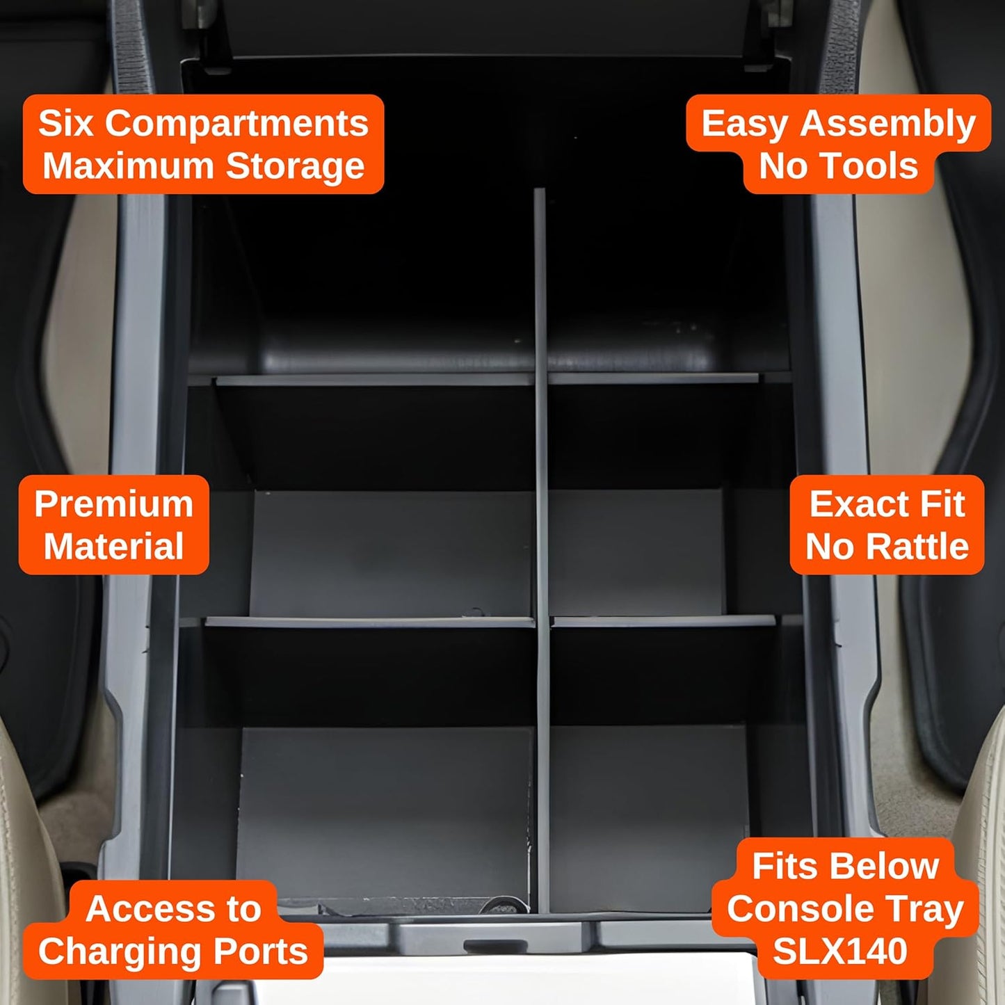 Vehicle OCD - Glove Box Organizer for Toyota 4Runner (2010-2024) and Lexus GX 460 (2010-2023)- Made in USA - SLX164