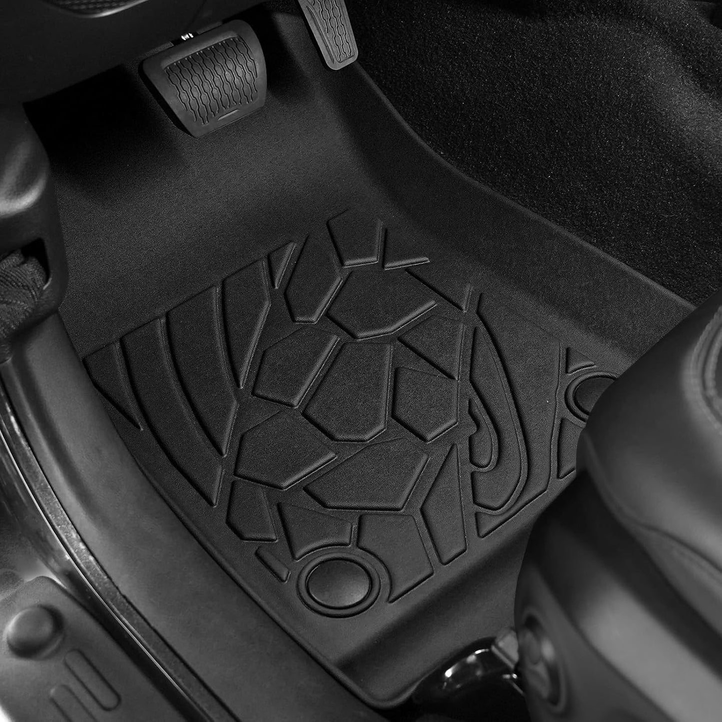 Floor Mats for Jeep Cherokee 2019-2023, All Weather Floor Mats Trunk Cargo Liner with Backrest Protectors and Door Sill Guards Accessories, Full Coverage Set