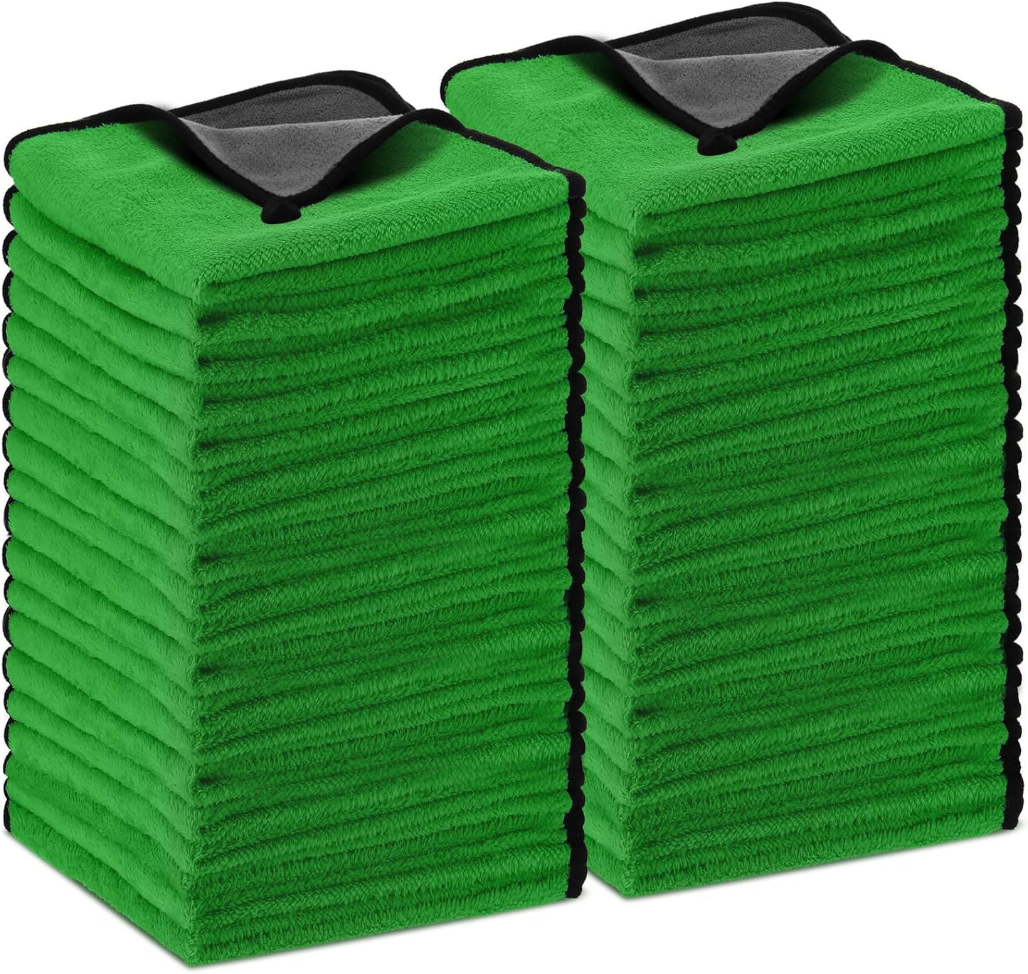 Tallew 40 Pcs Microfiber Towels:16"x16" Microfiber Drying Towels Bulk Micro Fiber Car Cleaning Cloth for Cars Drying Washing Polishing Office Windows Cleaning Household Supplies (Yellow)