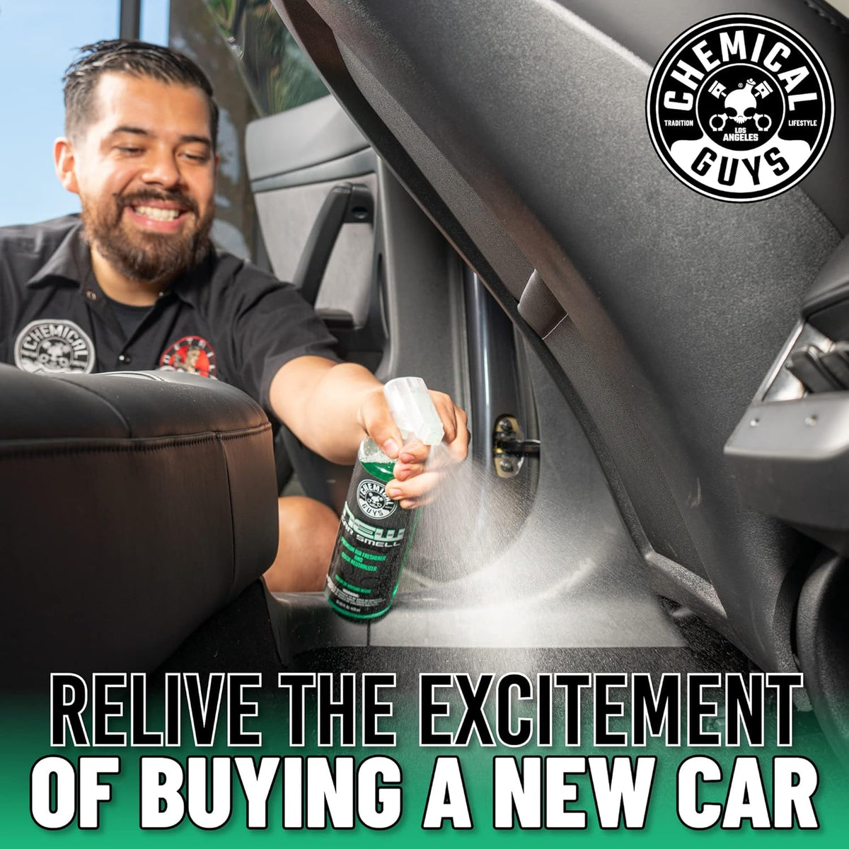 Chemical Guys AIR_301_04 New Car/Leather/Signature Scent Sample Kit, Great for Cars, Trucks, SUVs, RVs, Home, Office & More (4 fl oz - 3 Items)