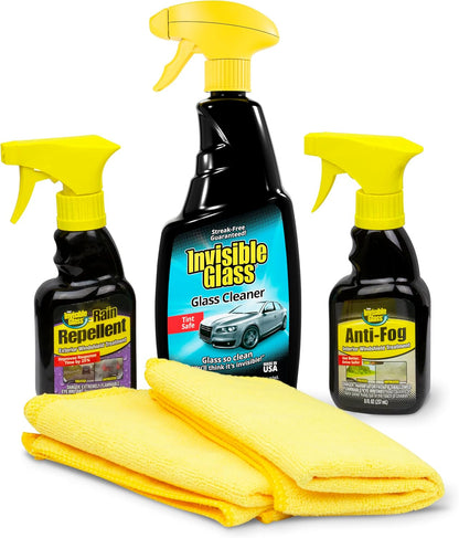Invisible Glass 92472 Anti-Fog Interior Windshield Treatment Car Glass Defogger Cleaning Spray Prevents Windshield Fogging To Improve Driving Visibility, No Streaks or Haze, 8 Fl Oz, Pack of 1