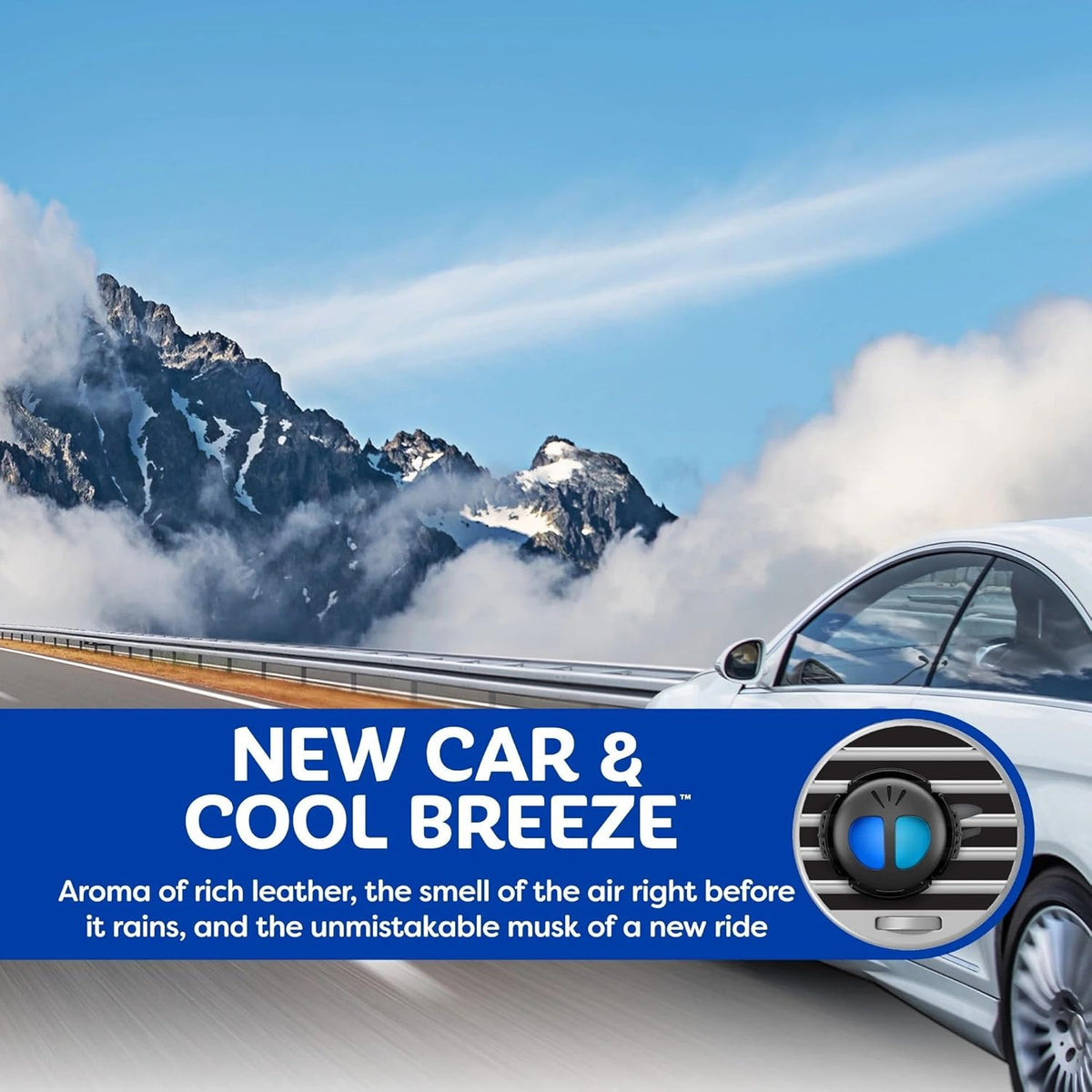 Refresh Your Car! Air Freshener (Alpine Meadow/Summer Breeze Scent, 2 Pack)