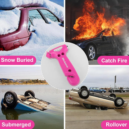 Window Breaker, 3-in-1 Emergency Escape Tool with Car Safety Hammer and Seat Belt Cutter, Safety Emergency Car Escape Tool, Road Trip Essential and Must Haves