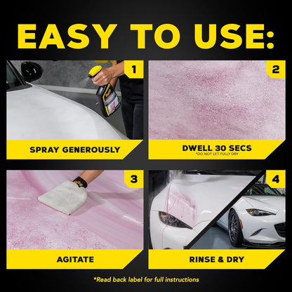 Meguiar's Ultimate Iron Remover - Quickly Remove Embedded Iron Particles and Industrial Fallout that Impair Paint Color, Clarity, and Paint Smoothness - Chemical Contaminant Remover - 24 Oz