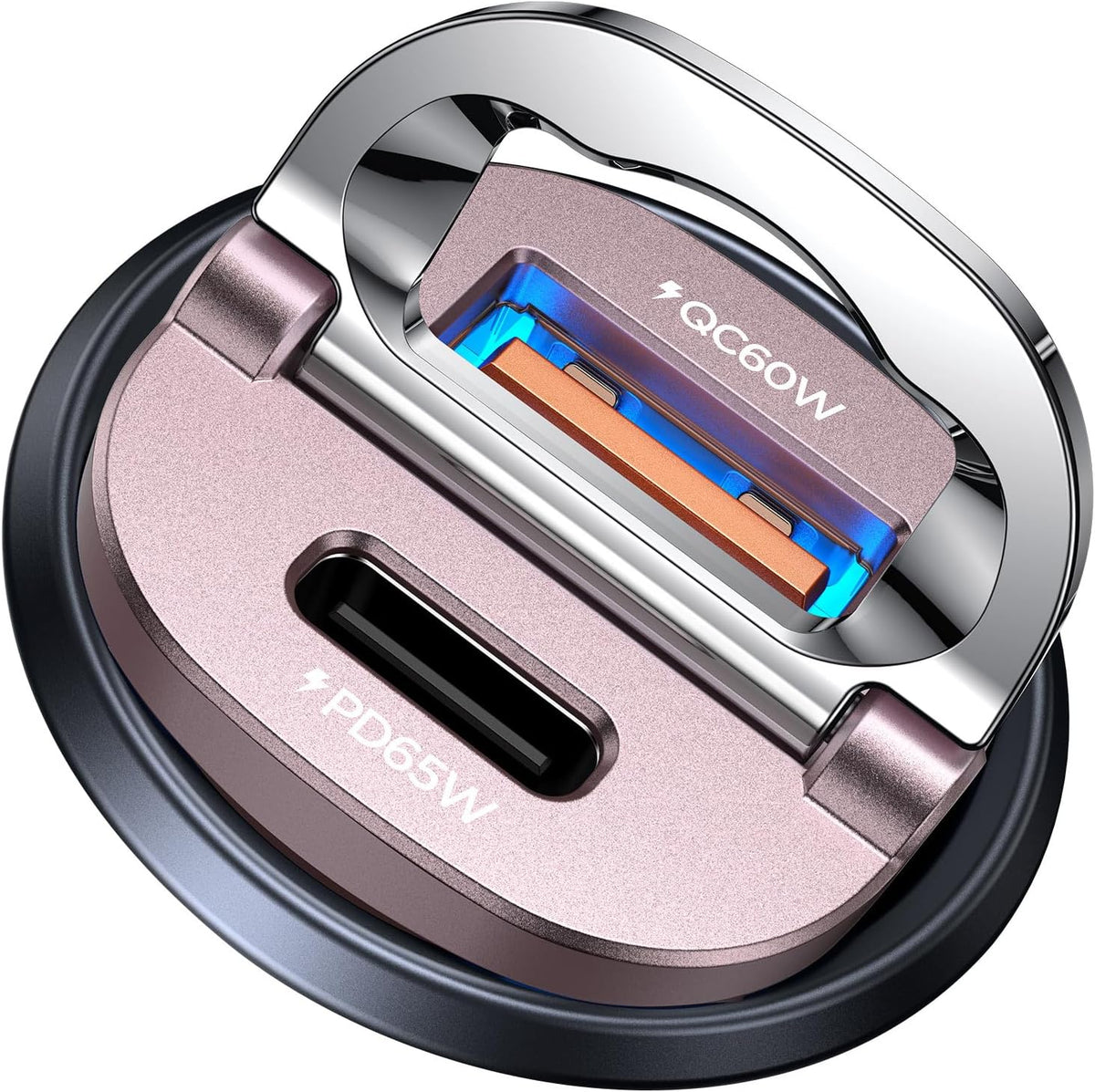 【Upgraded】 125W Car Charger USB C Super Fast Charging, [PD65W & QC60W][All Metal] MRGLAS Cigarette Lighter Car Charger, Car Electrical Accessories for iPhone 17 Pro Max iPad Samsung S26 S25 Pixel 10
