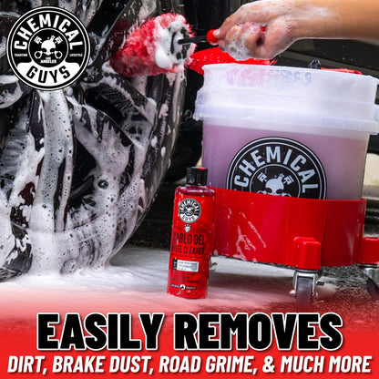 Chemical Guys Two Car Wash Bucket Kit with Dual Dirt Trap Filters, Chenille Wash Mitt, Mr. Pink, Citrus Wash, After Wash, and Drying Towel - 11 Items - Two Bucket Method Complete Setup