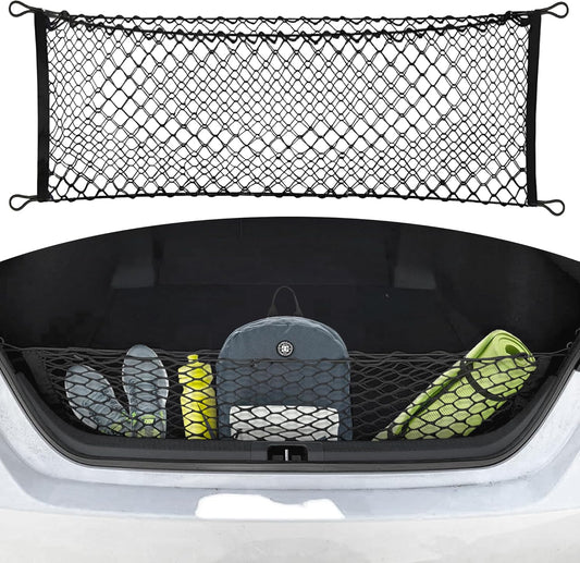 Envelope Style Automotive Elastic Trunk Mesh Cargo Net for Toyota Camry 2018-2026 - Premium Trunk Organizers and Storage - Luggage Net for Sedan - Best Car Organizer for Toyota Camry Hybrid