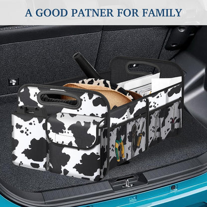 Femuar Car Trunk Organizer with Large Capacity Waterproof Car Accessories for Women & Men, Collapsible Trunk Organizer for Suv/Jeep/Sedan,Tools (Black, Standard)