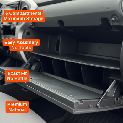 Vehicle OCD - Glove Box Organizer for Toyota 4Runner (2010-2024) and Lexus GX 460 (2010-2023)- Made in USA - SLX164