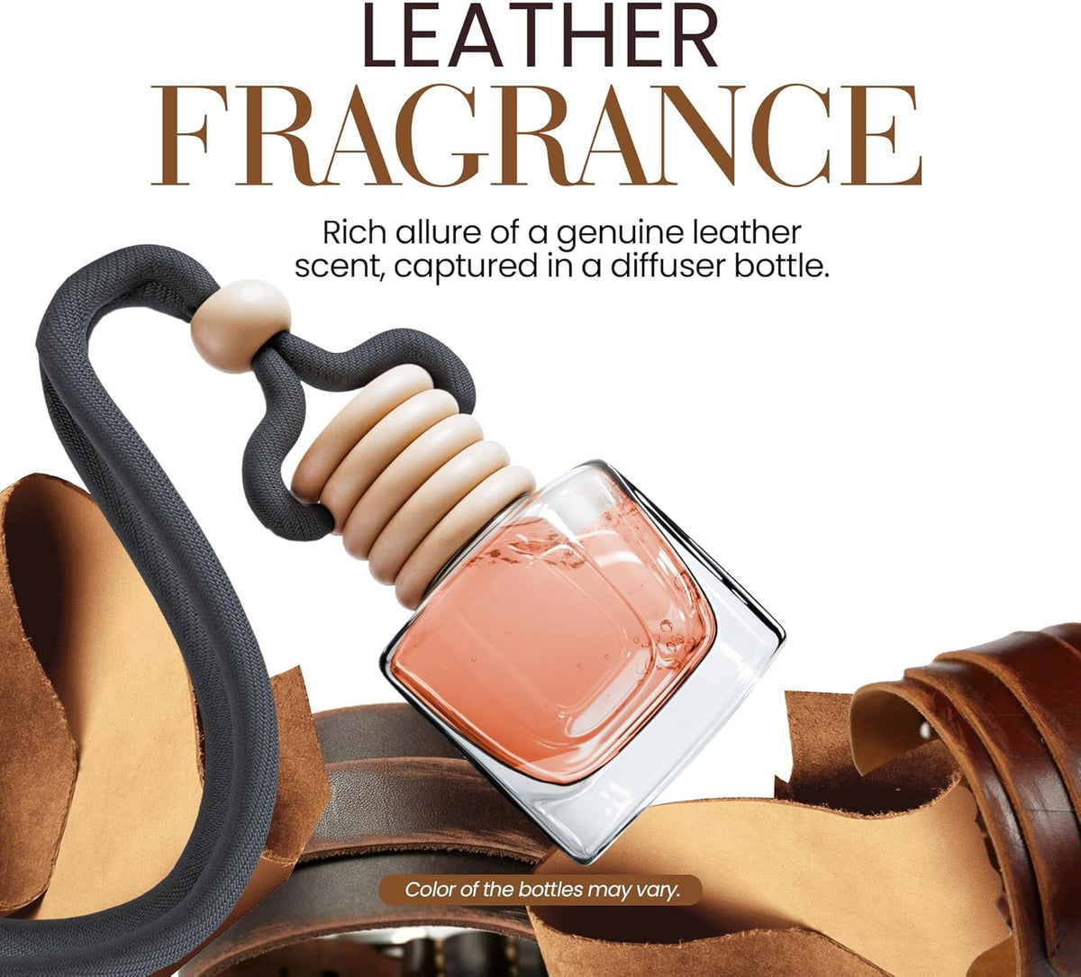 Fresh Linen Car Air Freshener | Hanging Car Freshener with Vent Clip | Long Lasting Fragrance, Slow-Release Aroma Technology, Adjustable Scent Intensity | Scented Interior Accessories by Perfa