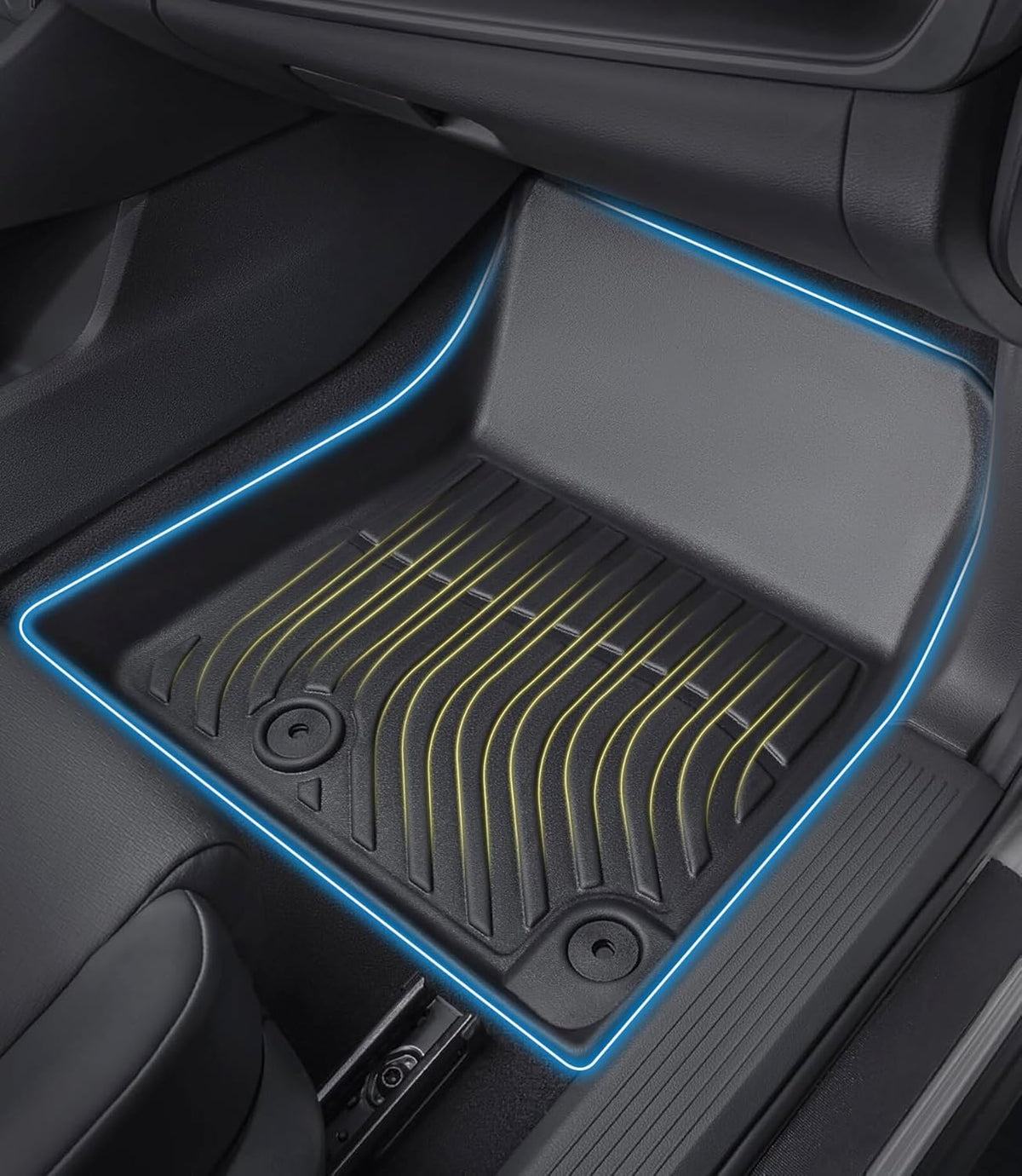 Car Floor Mats Replacement for Honda Civic Sedan & Sedan Si 2012-2015 (Not for Coupe) Heavy Duty Liner Custom Fit All Weather Protection Carpets Coverage Waterproof Durable Odorless