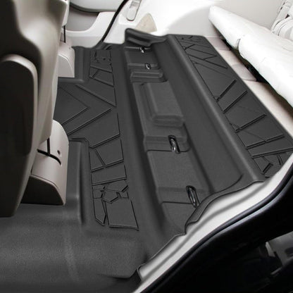 KARPAL Floor Mats for 2007-2013 Chevy Silverado & GMC Sierra 1500 Crew Cab / 2007-2014 2500/3500 HD(Footwell Coverage), All-Weather TPE Custom Fit Floor Liners Car Accessories