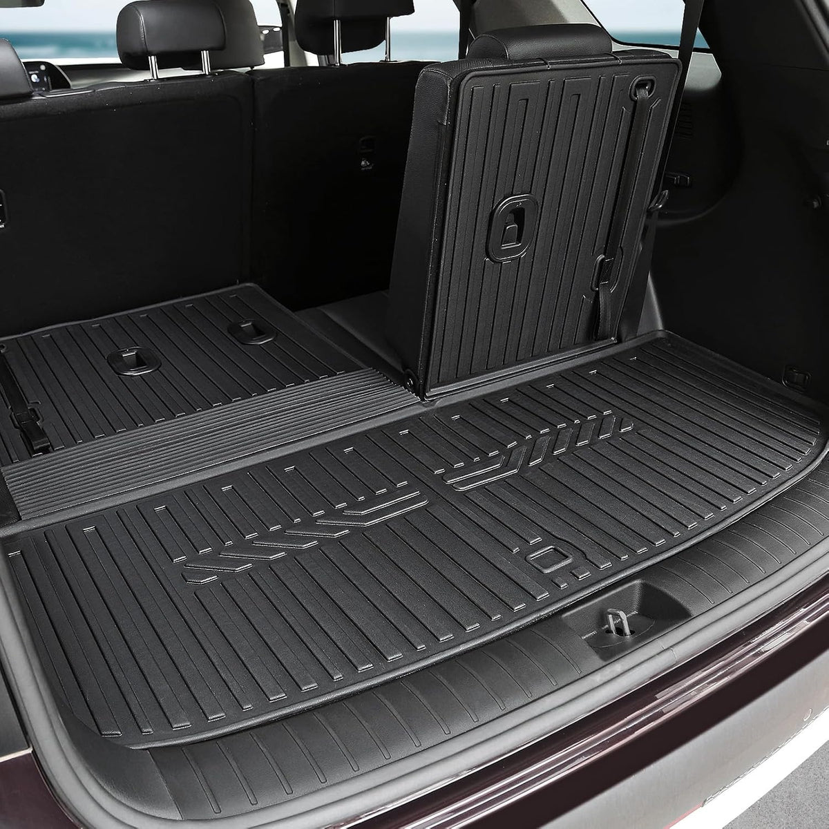 Floor Mats for Hyundai Elantra Gas 2021-2026, All Weather Floor Mats Trunk Cargo Liner and Door Sill Guards Accessories, Full Coverage Set (Not fit Hybrid Models)