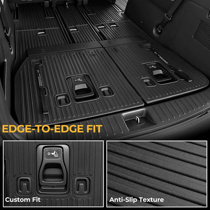 Floor Mats for Kia K5 2021-2026/Hyundai Sonata Gas 2020-2026, All Weather Floor Mats Trunk Cargo Liner Accessories, Full Coverage Set (Fit FWD Models)
