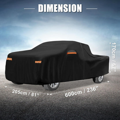 X AUTOHAUX Car Cover for Honda Civic Sedan/Coupe 210D-PU Outdoor Full Car Cover All Weather with Door Zipper for Waterproof Windproof Sun Rain Snow Protection