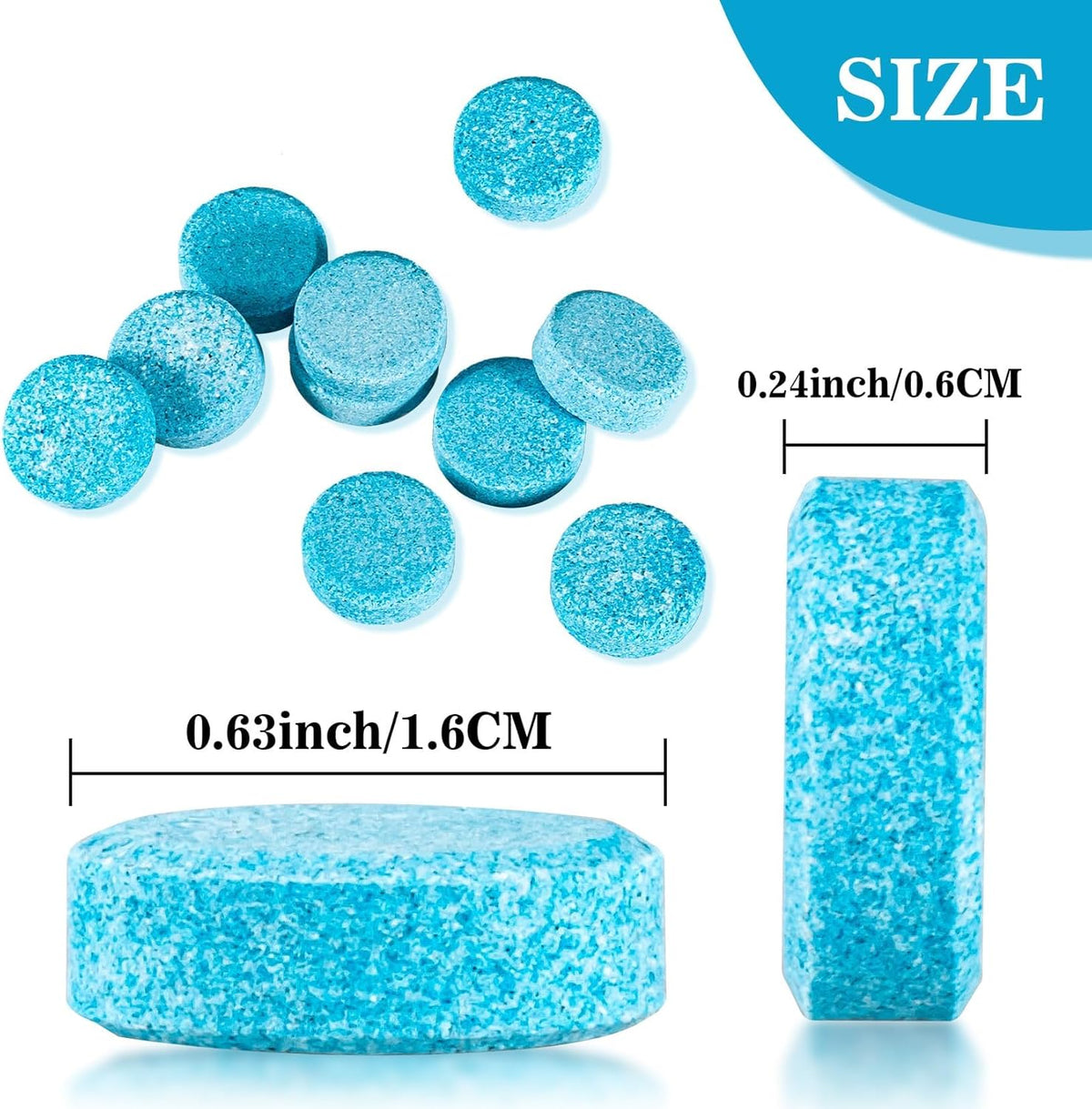 Sukh 150 Car Windshield Washer Tablets - Washer Fluid Tablets Glass Cleaner Concentrate Car Windshield Wiper Fluid Car Windshield Cleaner
