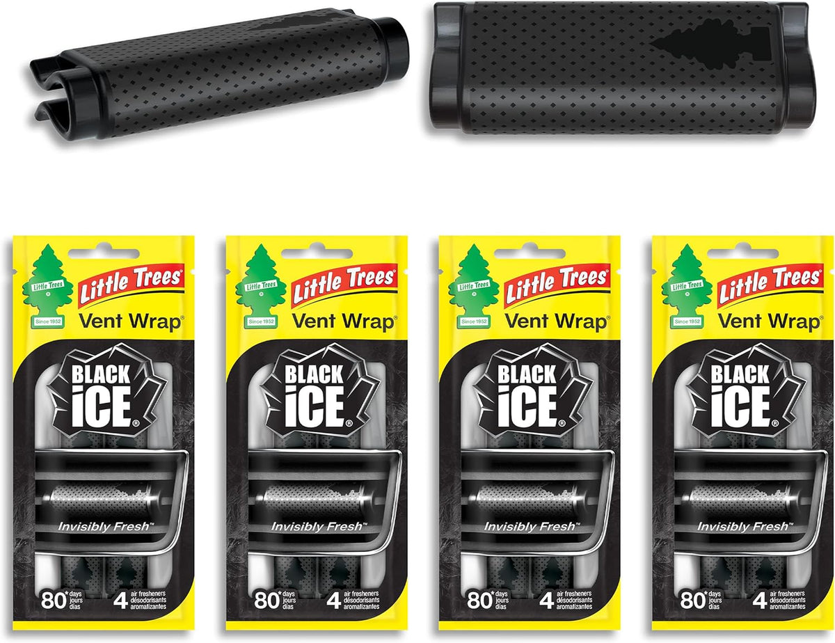 LITTLE TREES Car Air Freshener | Vent Wrap Provides Long Lasting Scent, Invisibly Fresh | New Car Scent, 16 Air Fresheners