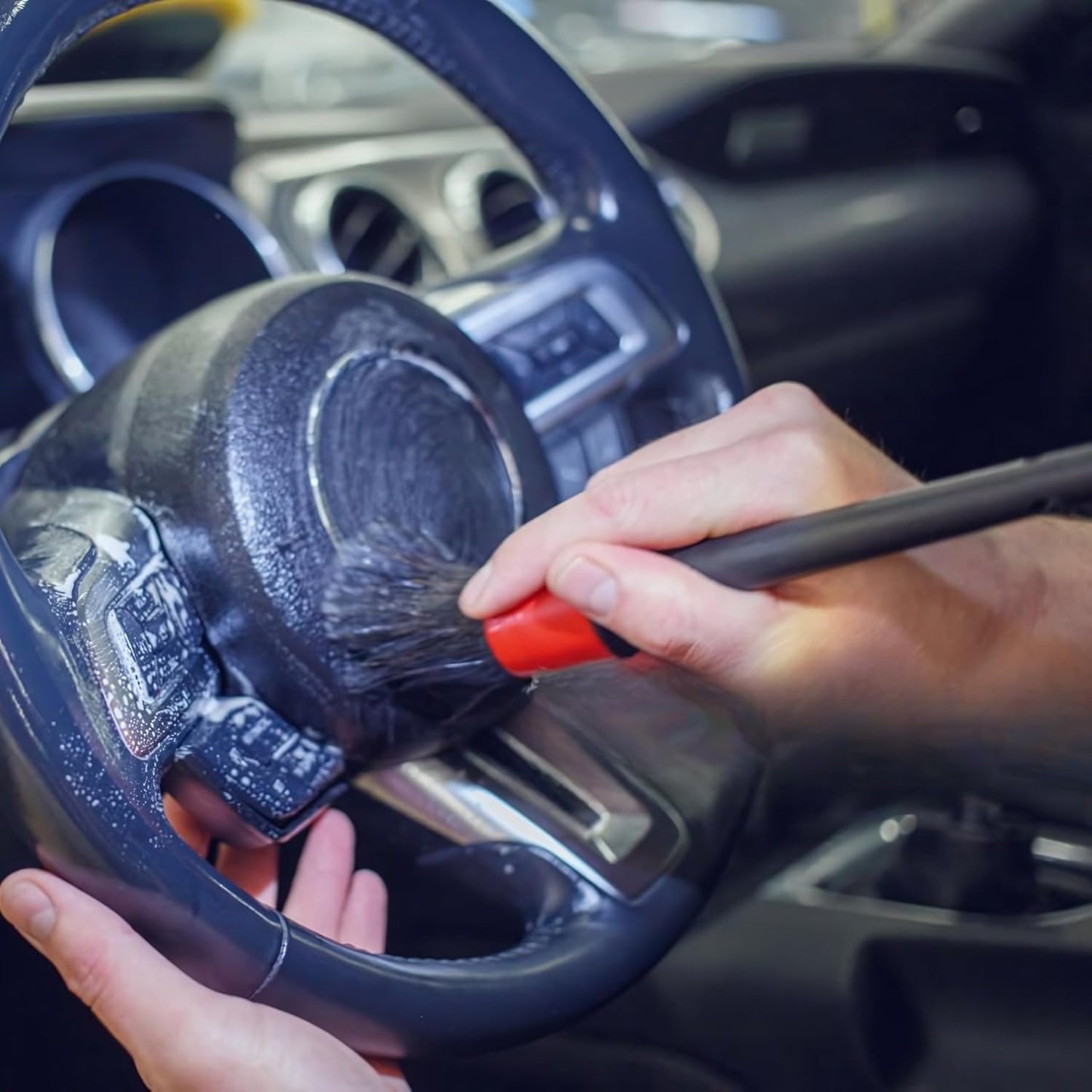 Ultra-Soft Car Detailing Brush Set, Scratch-Free Cleaning Brushes for Interior and Exterior, Air Vents, Dashboard, Wheels, Engine Bay, and Leather Surfaces