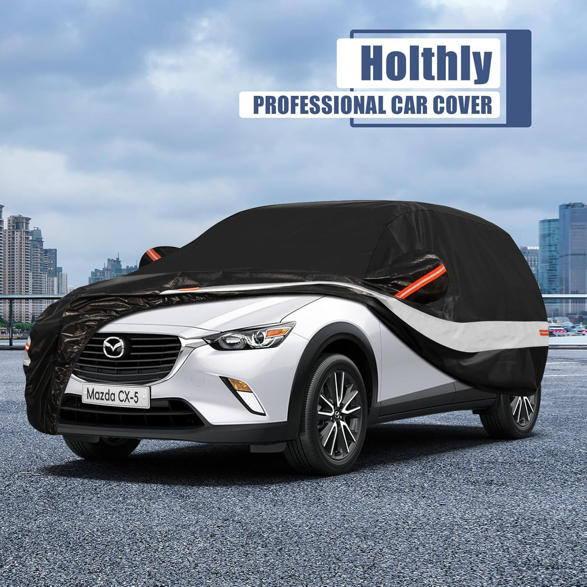 10 Layers Car Cover Custom Fit for Mercedes Benz C Class C250 C300 C43 C63 (1993-2026), Waterproof All Weather for Automobiles, Outdoor Full Cover Sun Dust Rain Protection with Cotton. Black - Colors C