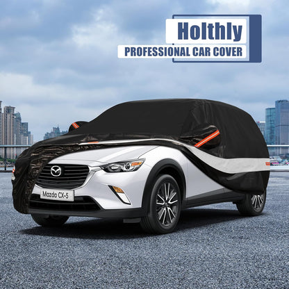 10 Layers Car Cover Custom Fit for Mercedes Benz C Class C250 C300 C43 C63 (1993-2026), Waterproof All Weather for Automobiles, Outdoor Full Cover Sun Dust Rain Protection with Cotton. Black - Colors C