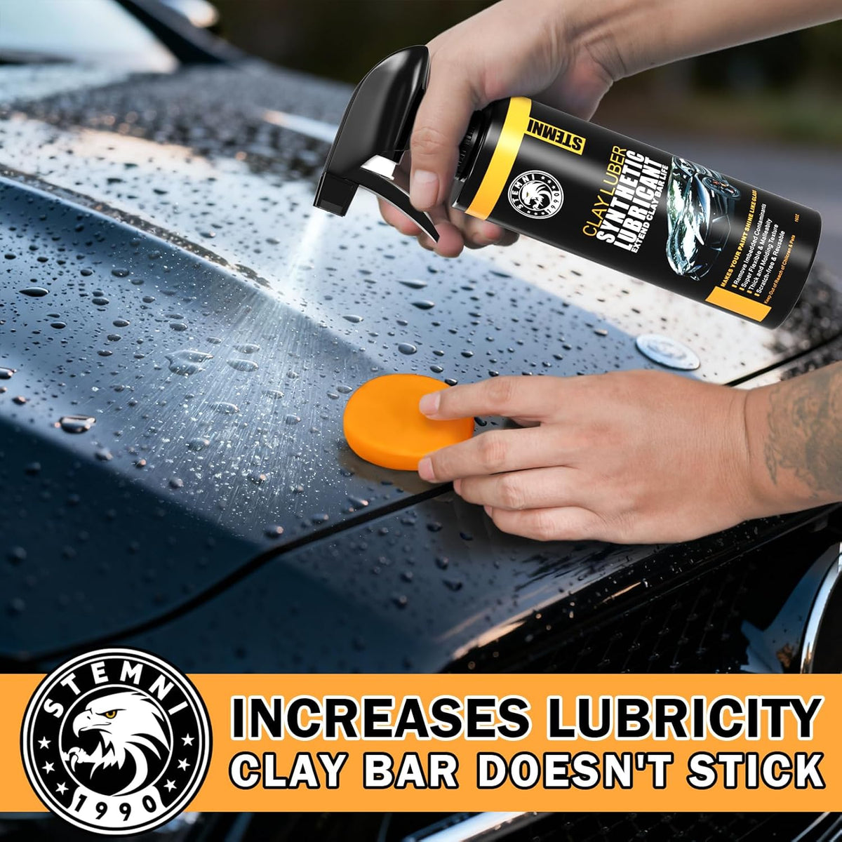10 Pack Car Clay Bar Kit, Premium Grade Clay Bars Auto Detailing, Clay Luber Synthetic Lubricant, Car Wash Detailing Cleaning Kit for Car, SUV, RV, Truck