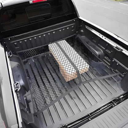 BAILALIBO Cargo Net Stretchable, Adjustable Elastic Trunk Mesh Nets with Metal Hook Universal for SUV, Jeep, Trucks, Car Exterior Accessories for Secure Storage (35.4x15.8 inch)