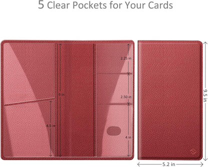 FINPAC Car Registration and Insurance Card Holder, Vehicle Glove Box Card Organizer Wallet Automobile Accessories for License