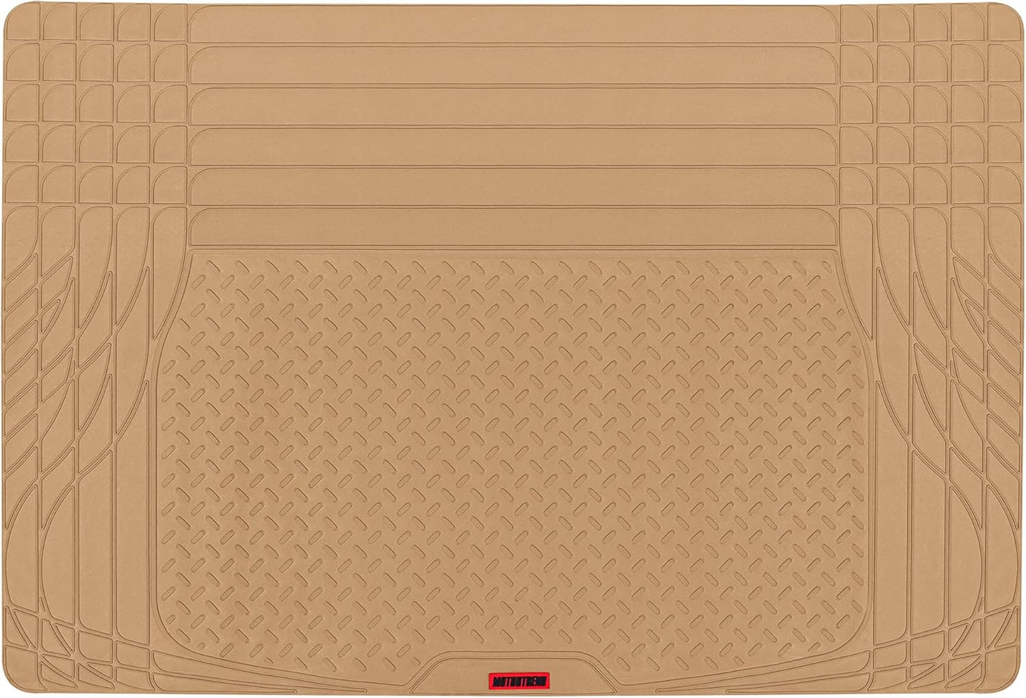 Motor Trend FlexTough SUV Cargo Liner & Car Trunk Mat - Universal Trim-To-Fit All Weather Cargo Mats for Back of SUV - SUV Trunk Mat & Trunk Liner Floor Mat Cargo Cover - Trunk Cover 47.5"in x 32.2"in